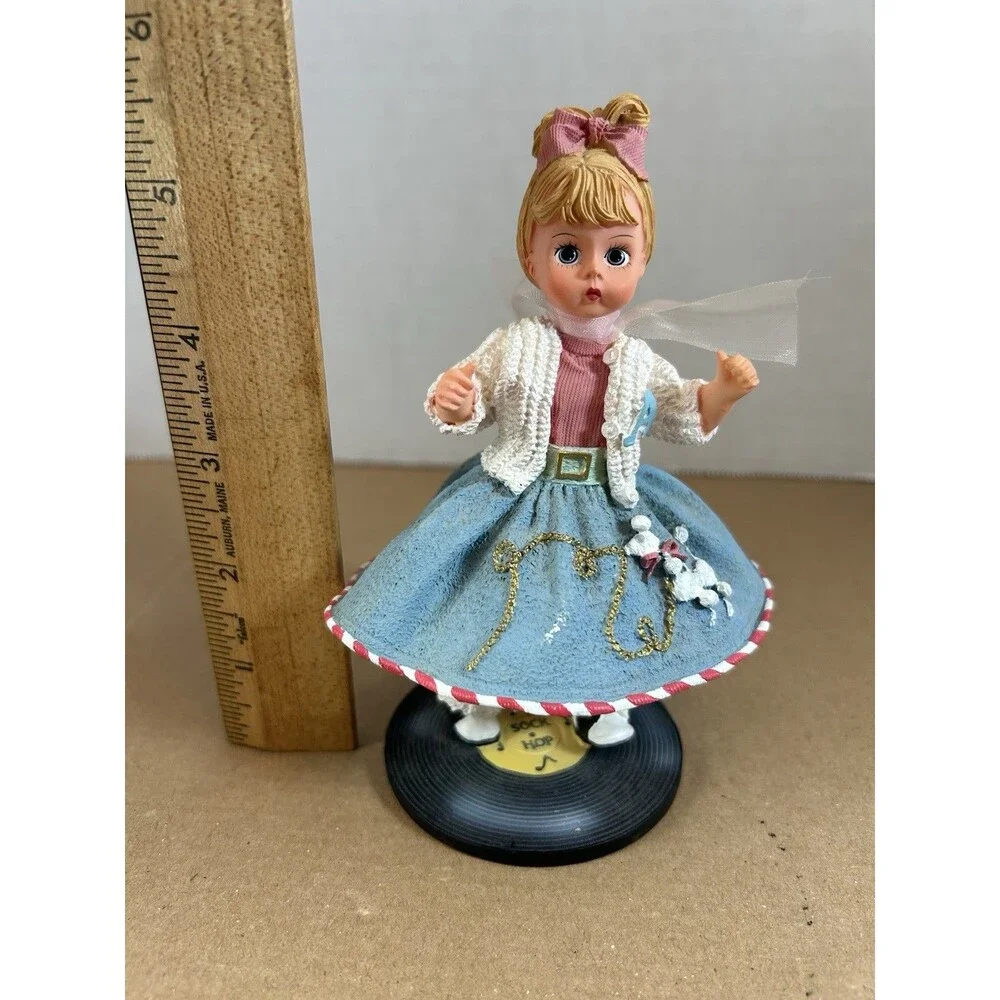 Madame Alexander 1950 Sock Hop Figurine Limited Edition 24/402 5.5” Poodle Skirt